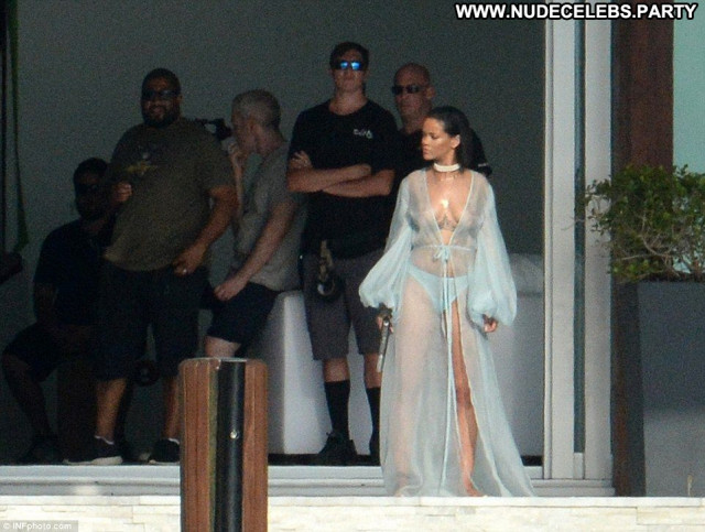 Rihanna Beautiful See Through Paparazzi Posing Hot Babe Fashion