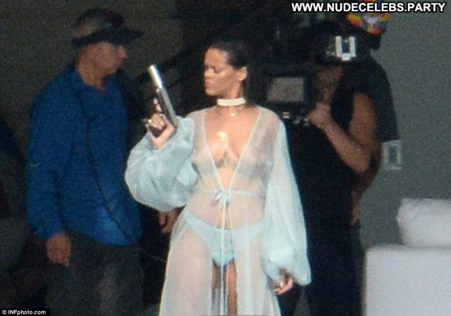 Rihanna Posing Hot Babe See Through Beautiful Celebrity Singer
