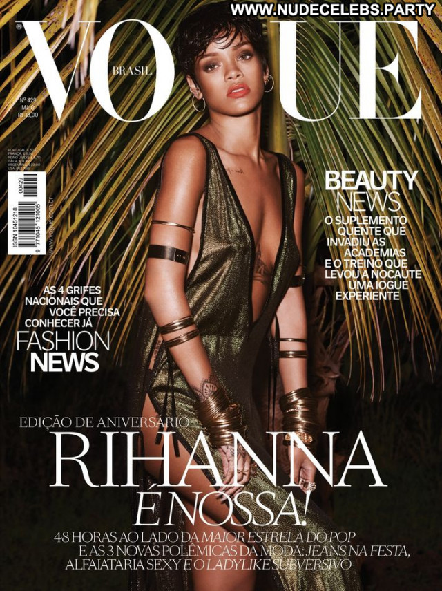 Rihanna Vogue Brazil Magazine Celebrity Babe Brazil Posing Hot