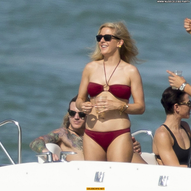 Ellie Goulding Posing Hot Babe Celebrity Bikini Beautiful Yacht Cute