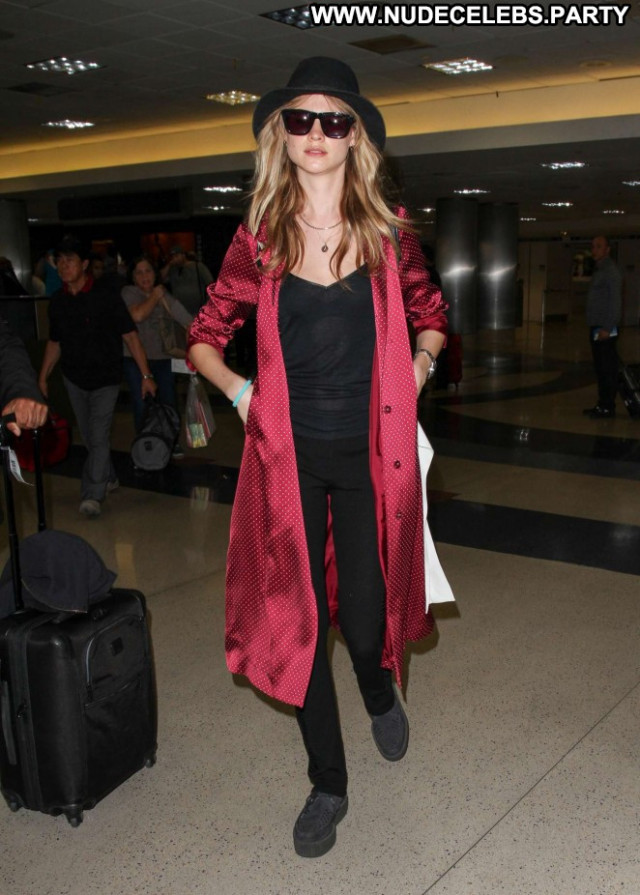 Behati Prinsloo Lax Airport Celebrity Paparazzi Posing Hot Lax