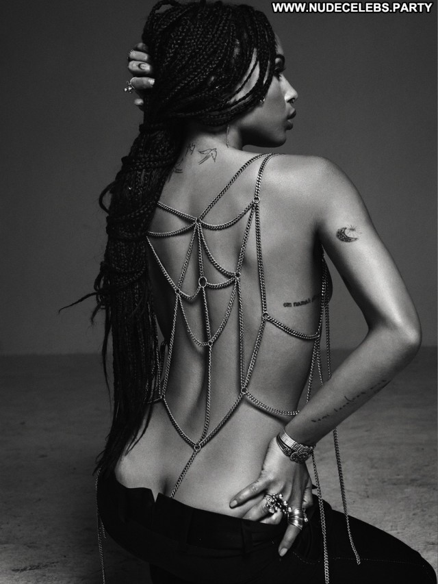 Zoe Kravitz Photo Shoot  Gorgeous Celebrity Nude Magazine Black Doll