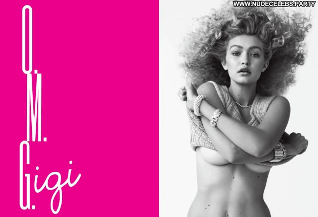 Gigi Hadid David Bellemere Solo Nude Celebrity Big Tits Natural Boobs
