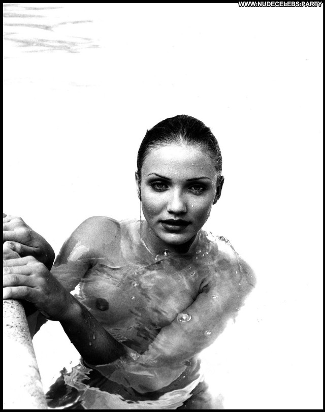Cameron Diaz Black And White Nude Blondes Hot Pretty Black Sultry