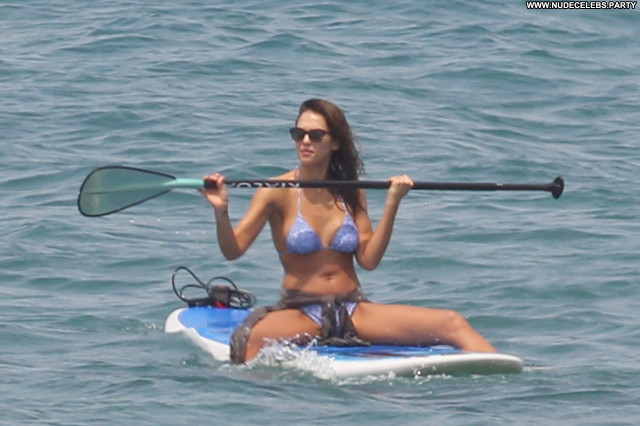 Jessica Alba No Source Posing Hot Bikini Beautiful Celebrity Hawaii