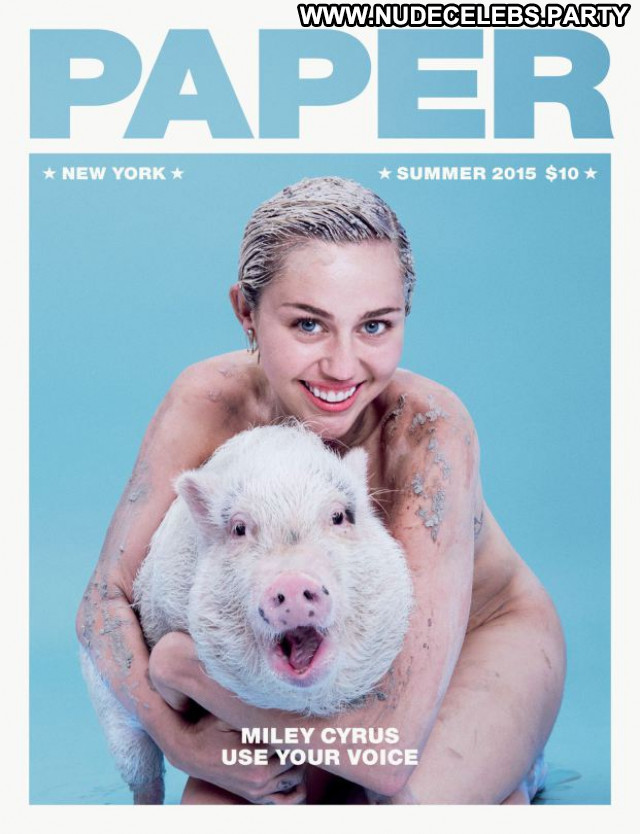 Miley Cyrus No Source Magazine Babe Beautiful Celebrity Posing Hot