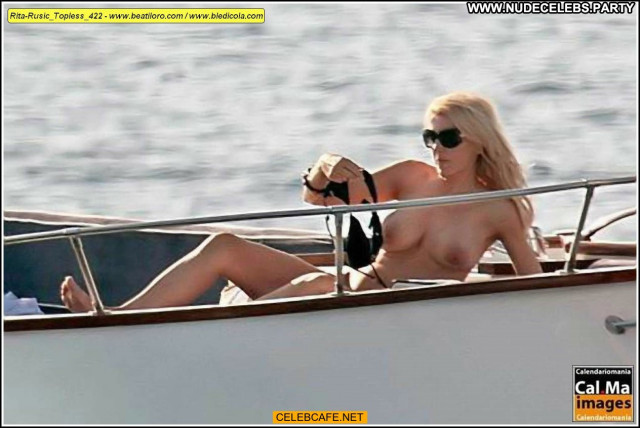 Rita Rusic No Source  Nude Posing Hot Beautiful Babe Celebrity Yacht