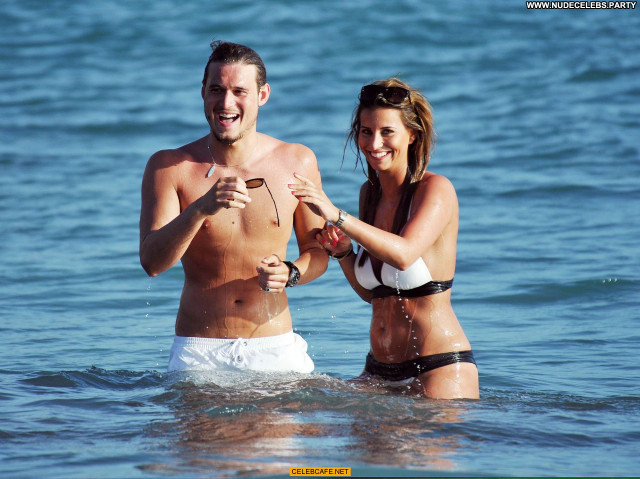 Ferne Mccann The Beach  Posing Hot Babe Sexy Celebrity Bikini Beach