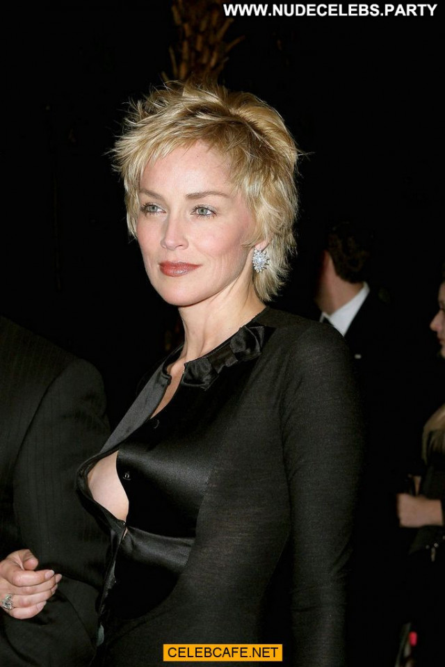 Sharon Stone Paparazzi Shots Beautiful Areola Slip Celebrity Babe