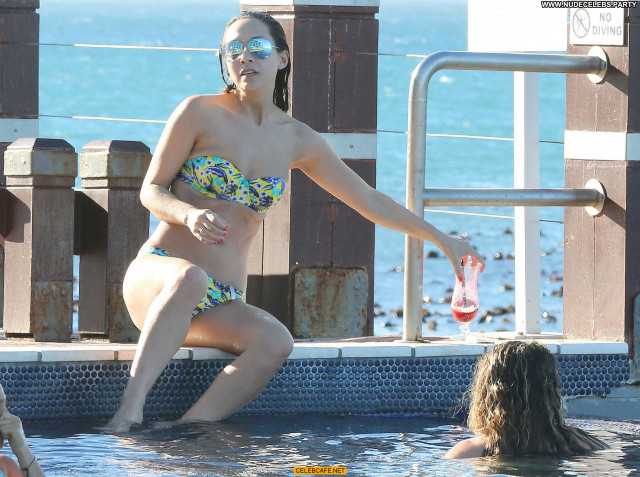 Myleene Klass The Pool Posing Hot Beautiful Bikini Celebrity Babe Pool