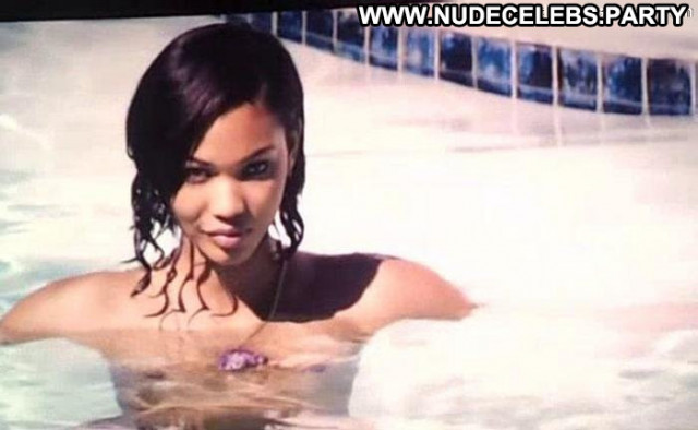 Chanel Iman Los Angeles Celebrity Beautiful Topless Posing Hot Babe