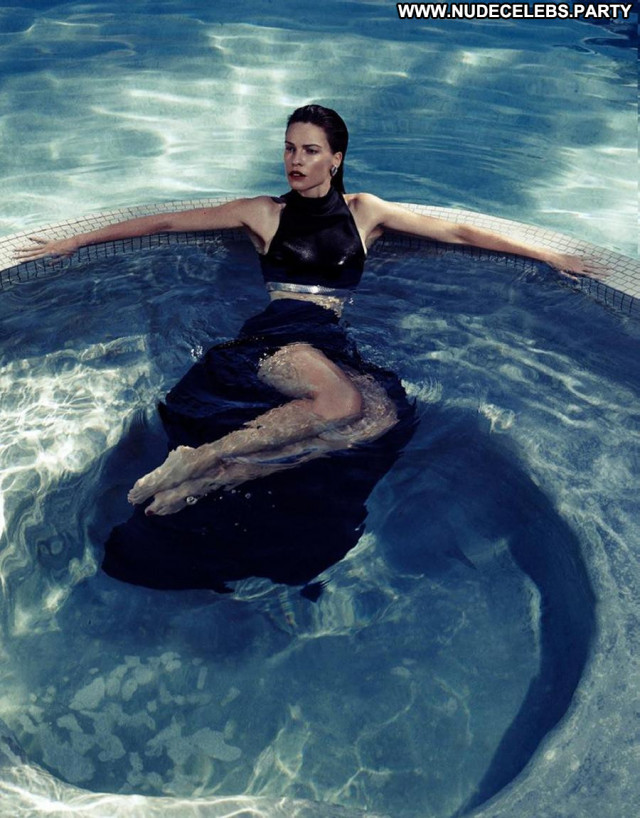 Hilary Swank Black And White Black Beautiful See Through Bar Chair