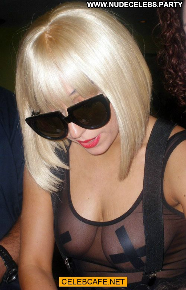 Lady Gaga No Source Celebrity Gag Paparazzi Beautiful See Through