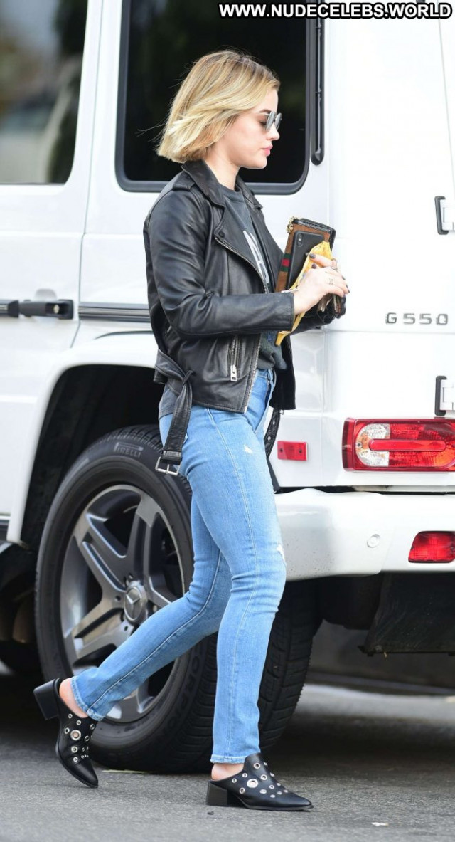 Lucy Hale Los Angeles Beautiful Jeans Angel Leather Babe Los Angeles