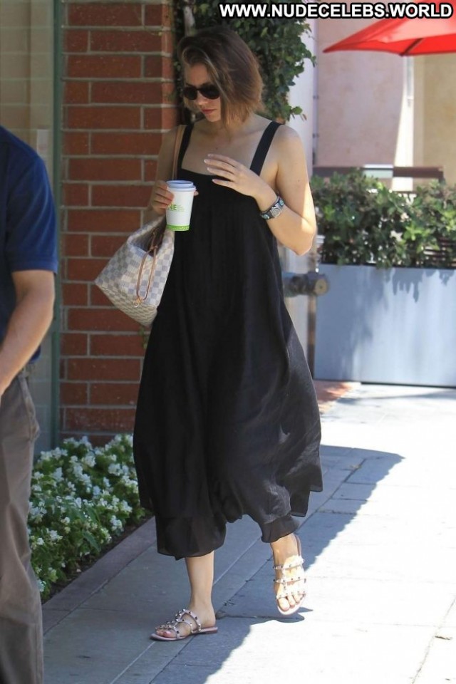 Lauren Cohan Beverly Hills Celebrity Posing Hot Beautiful Paparazzi