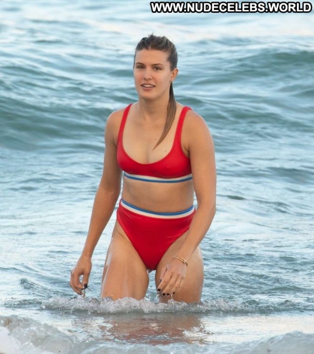 Genie Bouchard The Beach  Babe Celebrity Beautiful Paparazzi Bikini