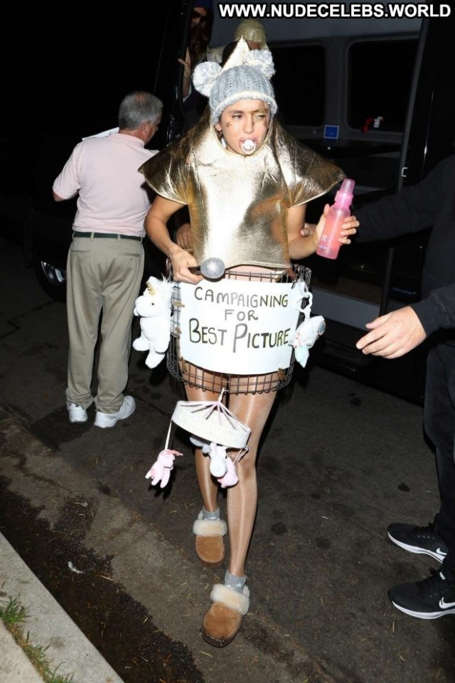 Nina Dobrev Halloween Party Paparazzi Celebrity Posing Hot Halloween