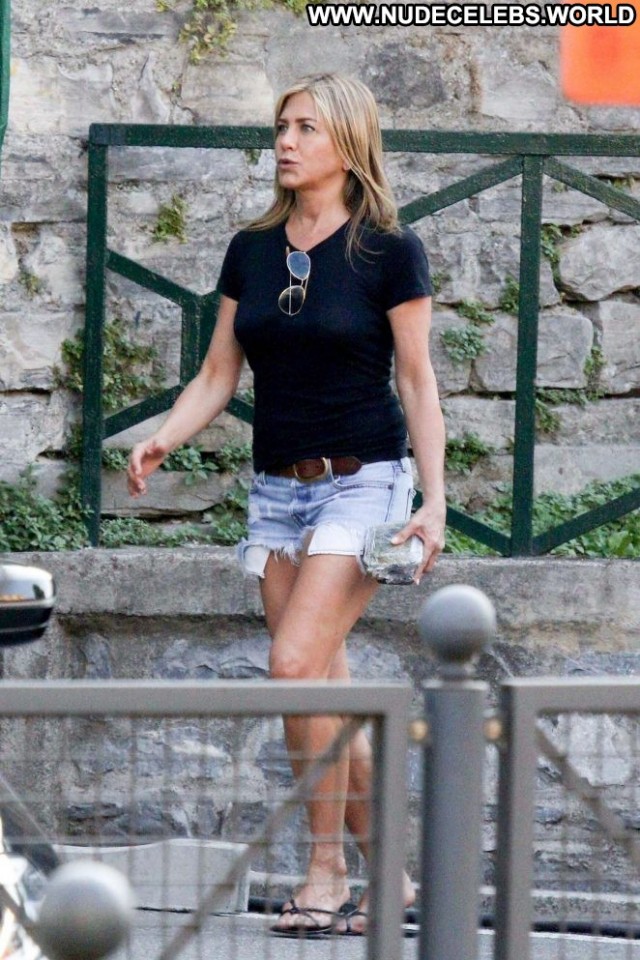 Jennifer Aniston No Source Beautiful Paparazzi Shorts Lake Posing Hot